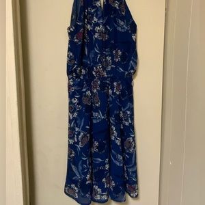 JAPNA Blue Floral Summer Dress